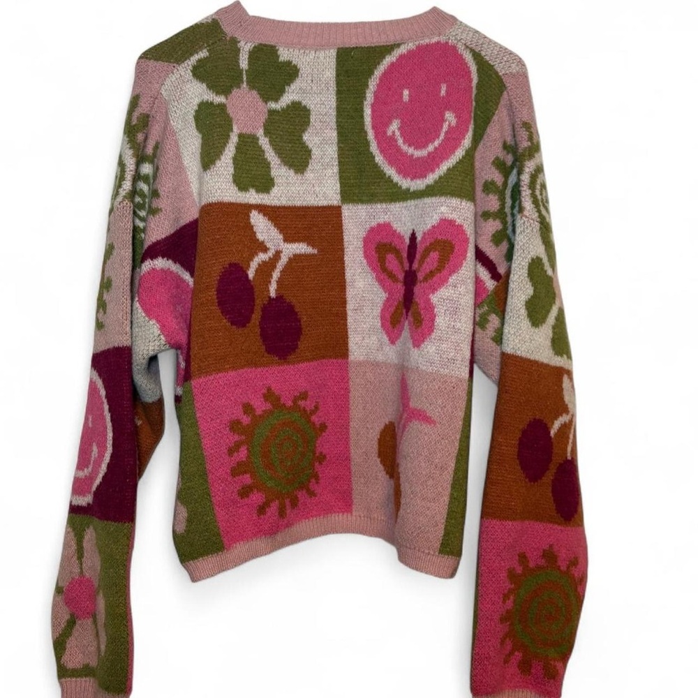 Debut Multicolor Patchwork Sweater - image 7